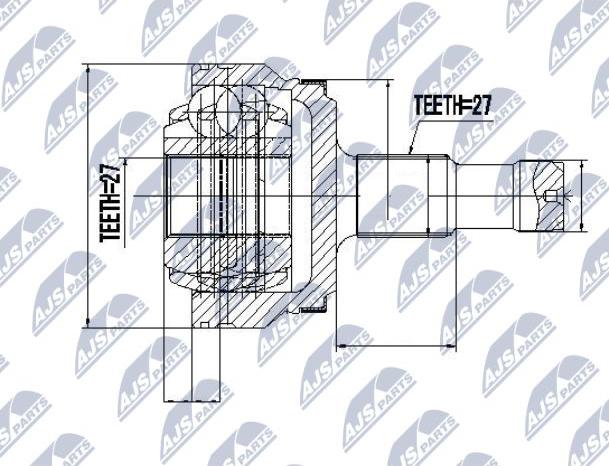 NTY NPZ-ME-017 - Kit giunti, Semiasse autozon.pro