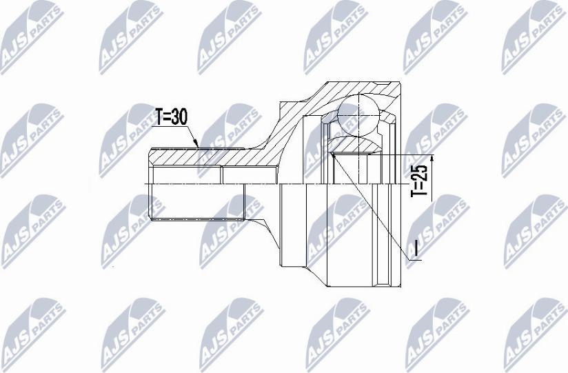 NTY NPZ-ME-021 - Kit giunti, Semiasse autozon.pro