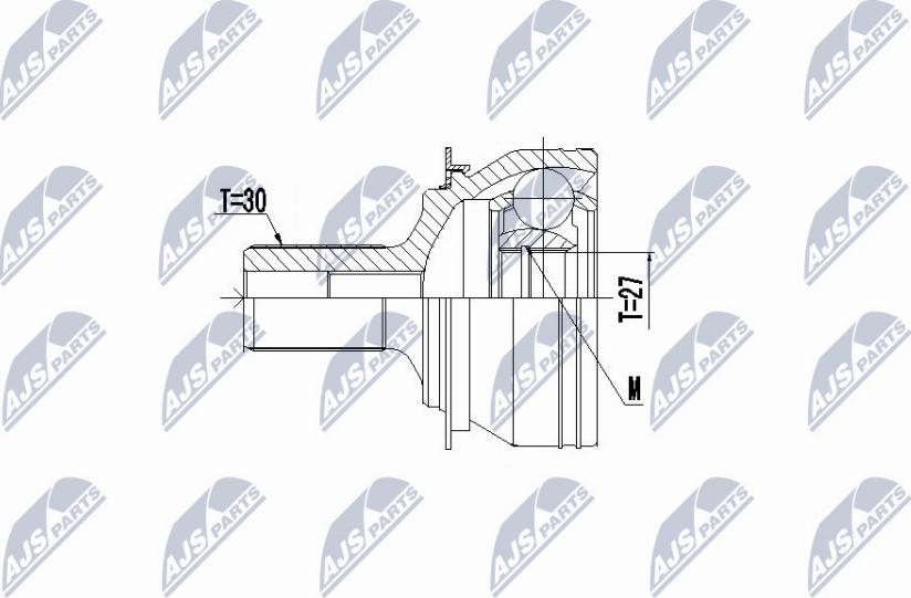 NTY NPZ-ME-022 - Kit giunti, Semiasse autozon.pro