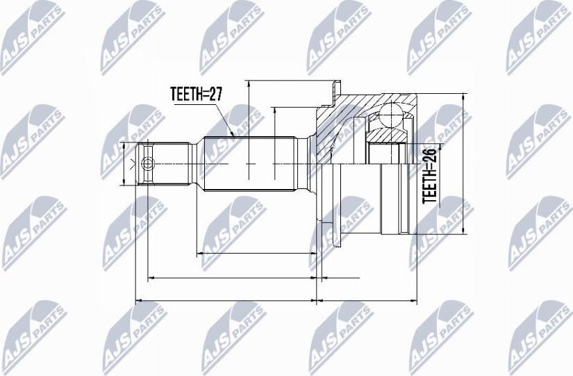 NTY NPZ-MS-060 - Kit giunti, Semiasse autozon.pro