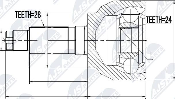 NTY NPZ-MZ-046 - Kit giunti, Semiasse autozon.pro