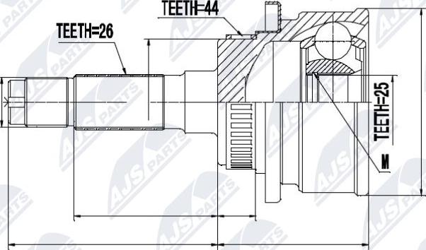 NTY NPZ-MZ-041 - Kit giunti, Semiasse autozon.pro