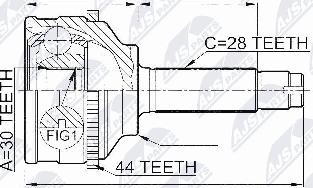 NTY NPZ-MZ-037 - Kit giunti, Semiasse autozon.pro