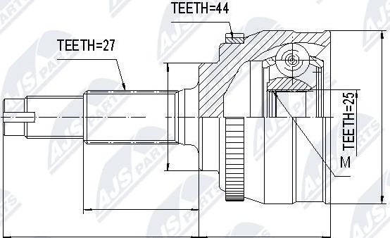 NTY NPZ-NS-001 - Kit giunti, Semiasse autozon.pro