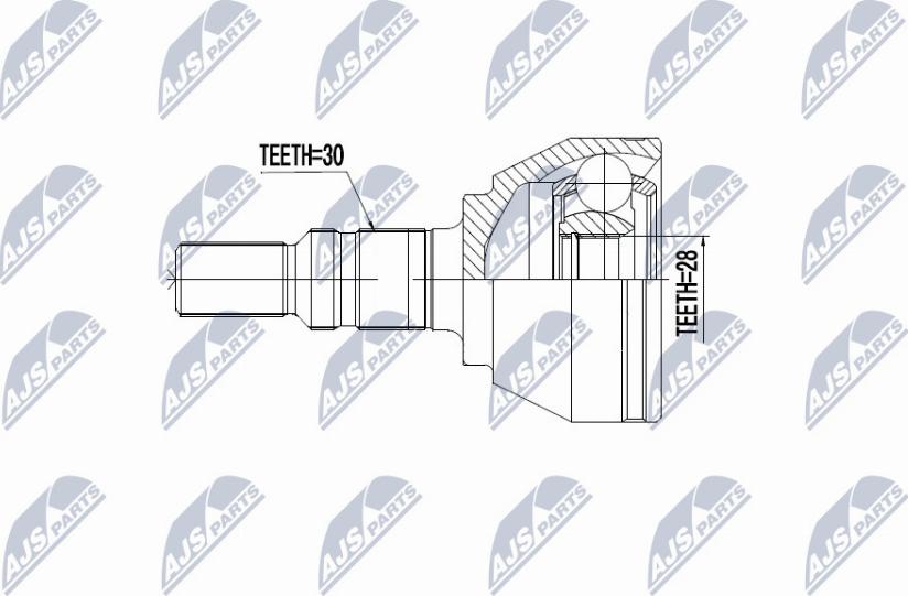 NTY NPZ-PL-040 - Kit giunti, Semiasse autozon.pro