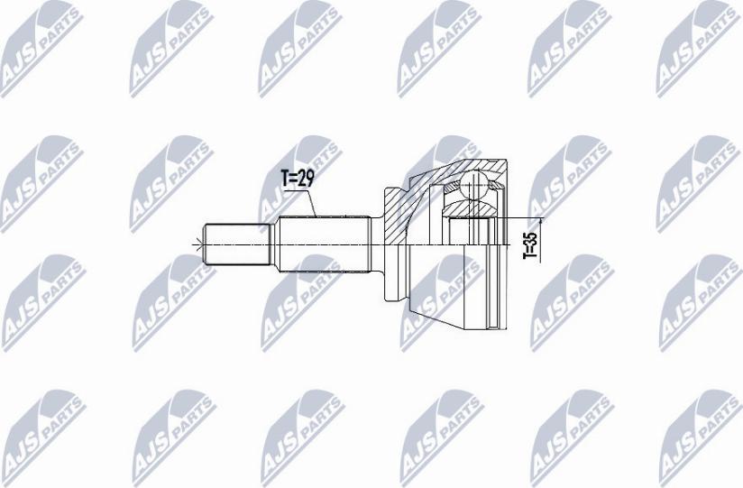 NTY NPZ-RE-057 - Kit giunti, Semiasse autozon.pro