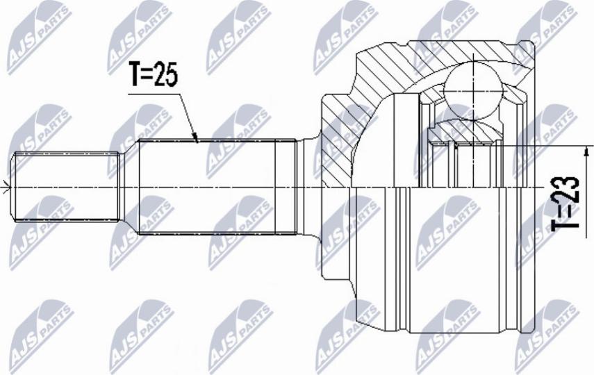 NTY NPZ-RE-062 - Kit giunti, Semiasse autozon.pro