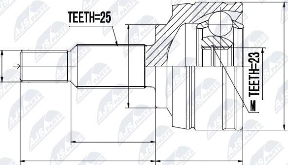 NTY NPZ-RE-002 - Kit giunti, Semiasse autozon.pro