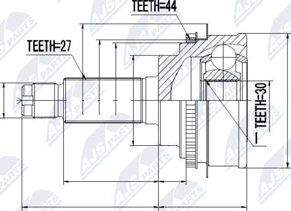 NTY NPZ-SB-011 - Kit giunti, Semiasse autozon.pro