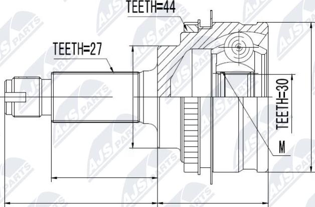 NTY NPZ-SB-013 - Kit giunti, Semiasse autozon.pro