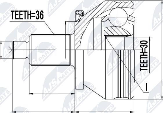 NTY NPZ-SK-005 - Kit giunti, Semiasse autozon.pro