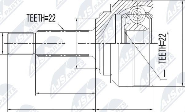 NTY NPZ-SK-001 - Kit giunti, Semiasse autozon.pro