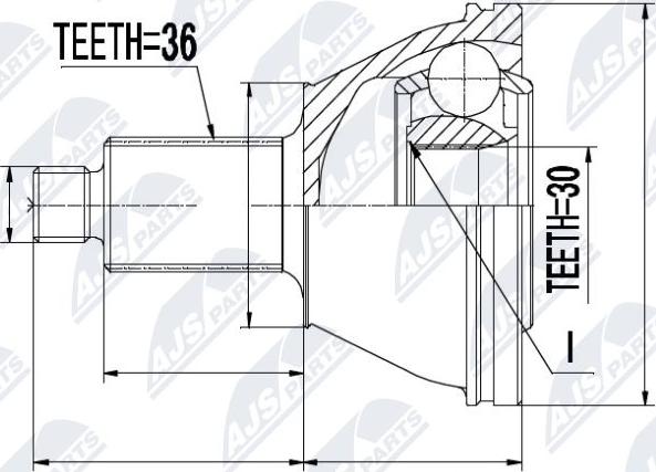 NTY NPZ-SK-002 - Kit giunti, Semiasse autozon.pro