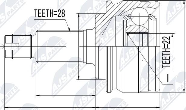 NTY NPZ-SU-029 - Kit giunti, Semiasse autozon.pro