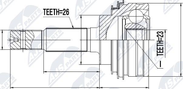 NTY NPZ-TY-000 - Kit giunti, Semiasse autozon.pro