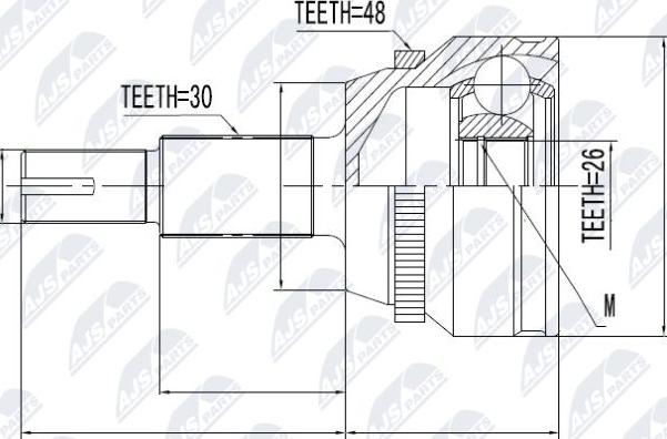 NTY NPZ-TY-010 - Kit giunti, Semiasse autozon.pro