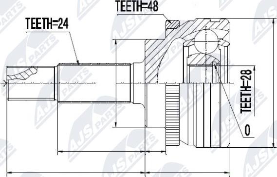 NTY NPZ-TY-080 - Kit giunti, Semiasse autozon.pro