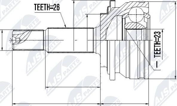 NTY NPZ-TY-079 - Kit giunti, Semiasse autozon.pro