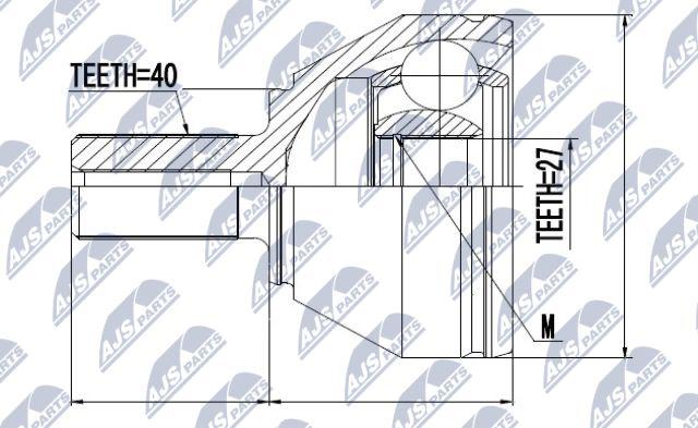 NTY NPZ-VV-018 - Kit giunti, Semiasse autozon.pro