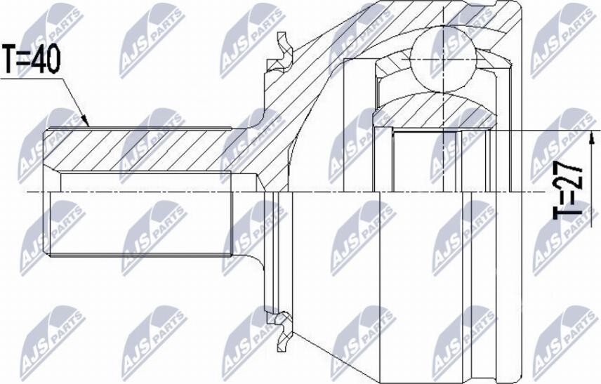 NTY NPZ-VV-026 - Kit giunti, Semiasse autozon.pro