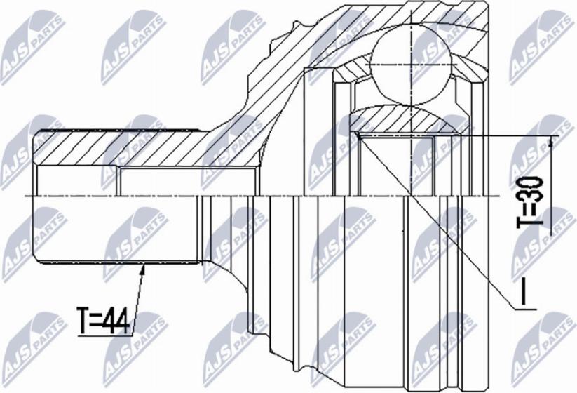 NTY NPZ-VW-044 - Kit giunti, Semiasse autozon.pro