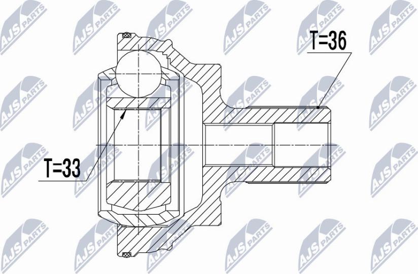 NTY NPZ-VW-043 - Kit giunti, Semiasse autozon.pro