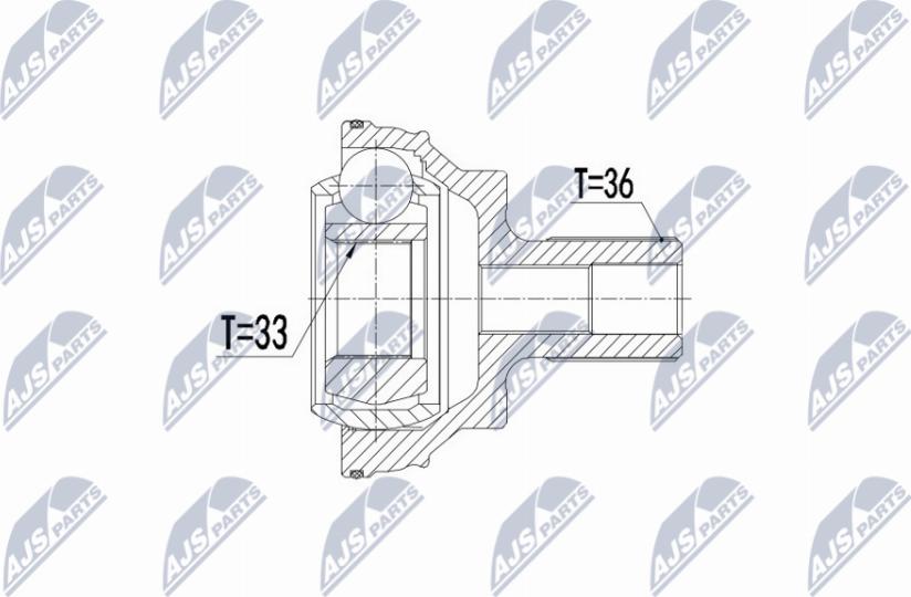 NTY NPZ-VW-047 - Kit giunti, Semiasse autozon.pro