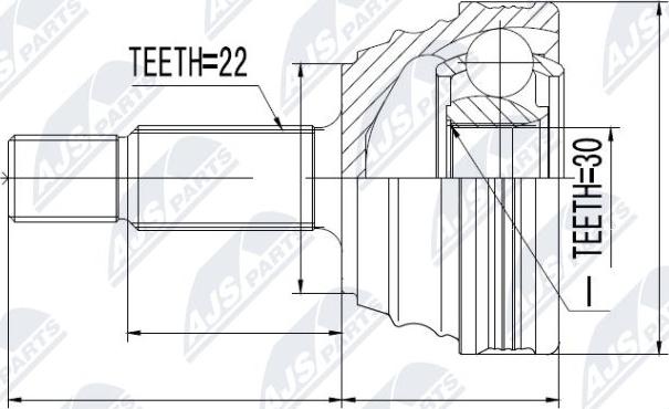 NTY NPZ-VW-004 - Kit giunti, Semiasse autozon.pro