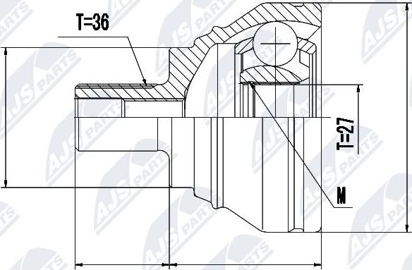 NTY NPZ-VW-019 - Kit giunti, Semiasse autozon.pro