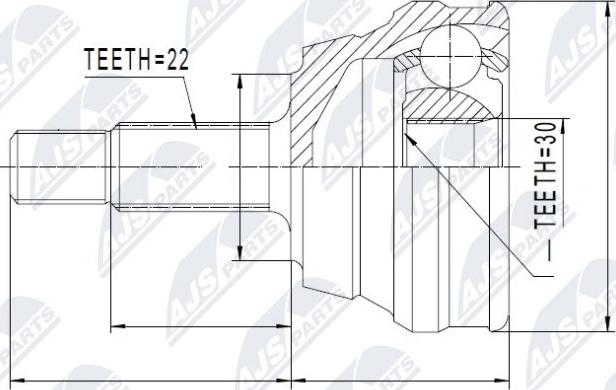 NTY NPZ-VW-012 - Kit giunti, Semiasse autozon.pro