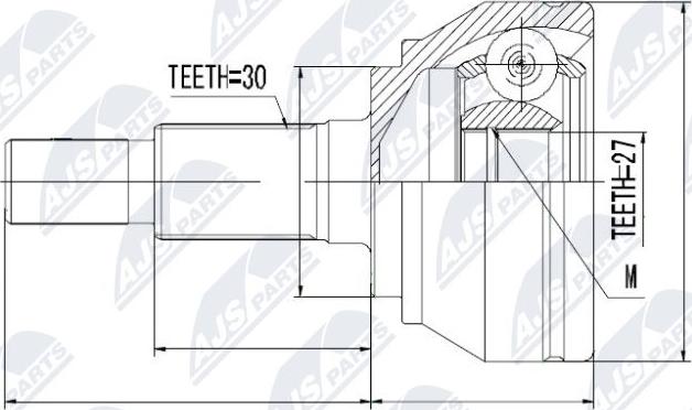 NTY NPZ-VW-027 - Kit giunti, Semiasse autozon.pro