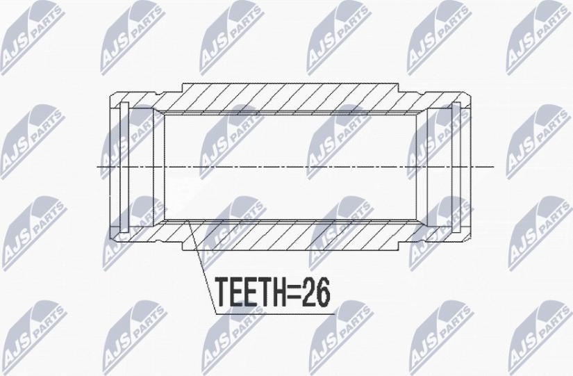 NTY NWP-CT-001 - Kit giunti, Semiasse autozon.pro