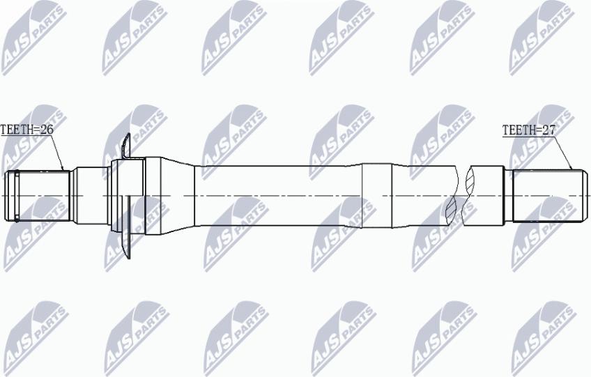 NTY NWP-HY-506 - Albero motore / Semiasse autozon.pro