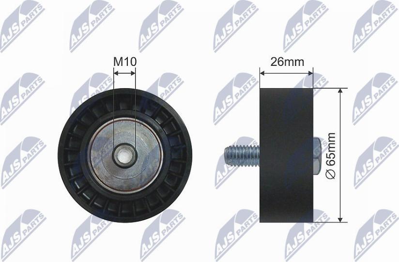 NTY RNK-AU-047 - Galoppino / Guidacinghia, Cinghia trapezoidale autozon.pro