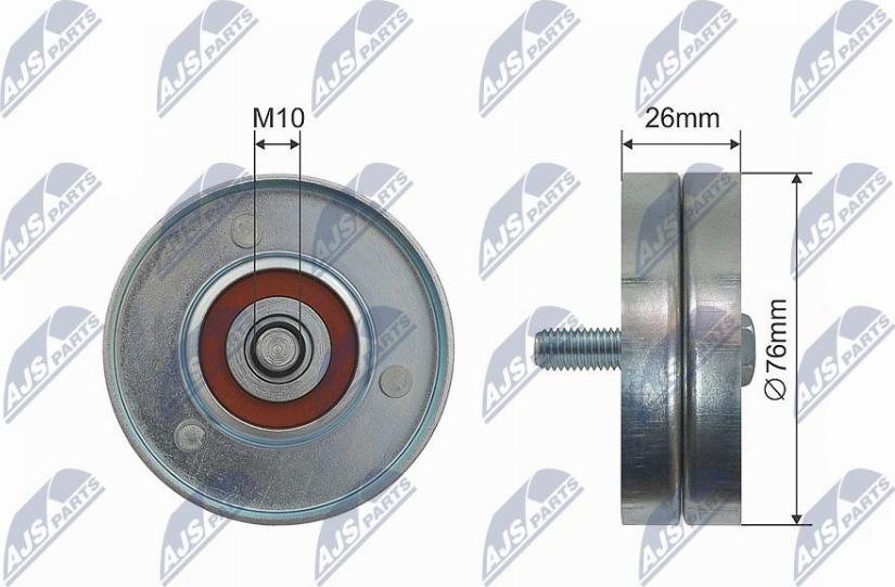 NTY RNK-AU-050 - Galoppino / Guidacinghia, Cinghia trapezoidale autozon.pro