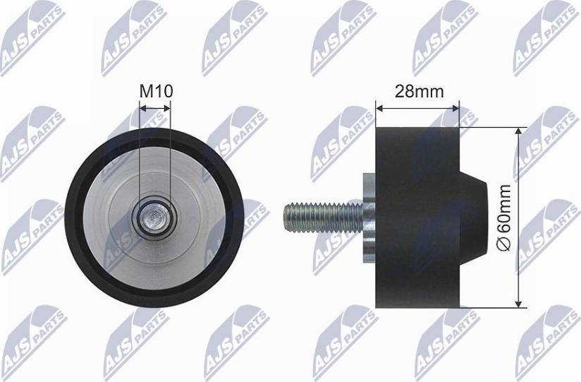 NTY RNK-AU-039 - Galoppino / Guidacinghia, Cinghia trapezoidale autozon.pro