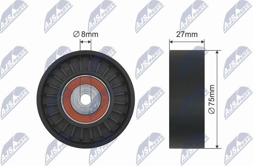 NTY RNK-AU-032 - Rullo tenditore, Cinghia trapezoidale autozon.pro