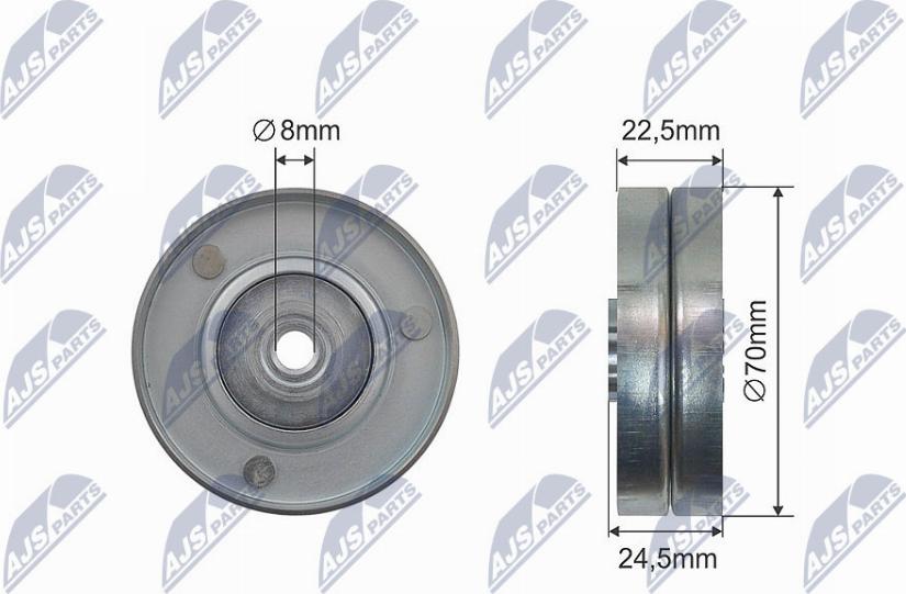 NTY RNK-BM-041 - Rullo tenditore, Cinghia trapezoidale autozon.pro