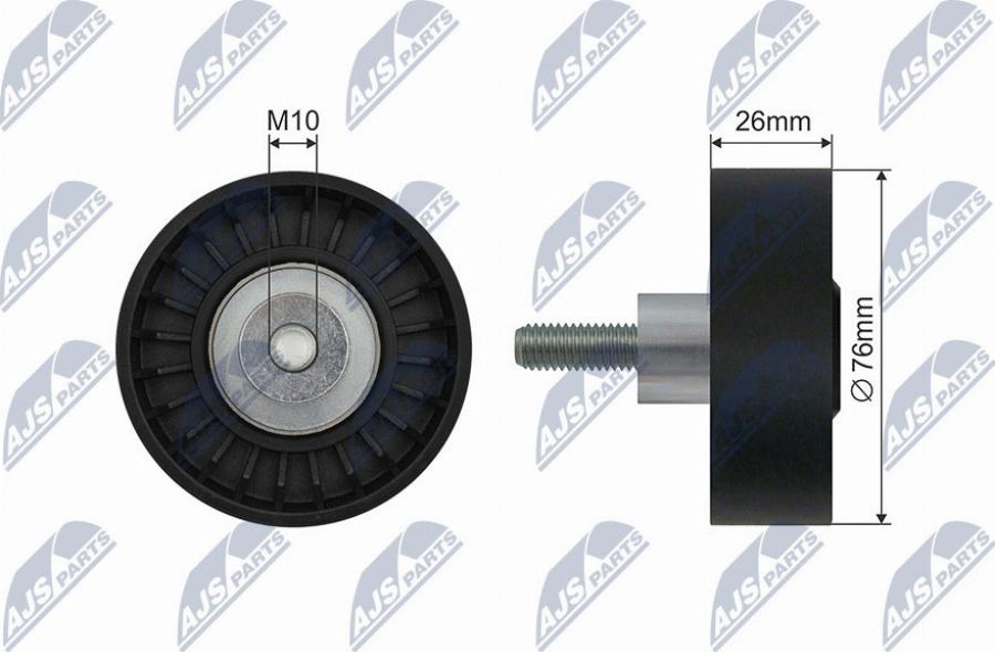 NTY RNK-BM-058 - Galoppino / Guidacinghia, Cinghia Poly-V autozon.pro