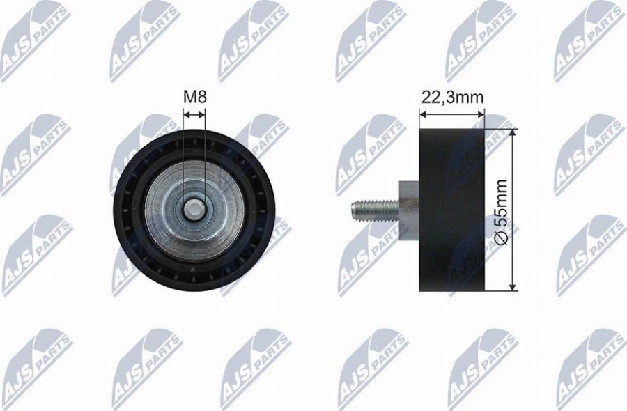 NTY RNK-BM-067 - Galoppino / Guidacinghia, Cinghia Poly-V autozon.pro