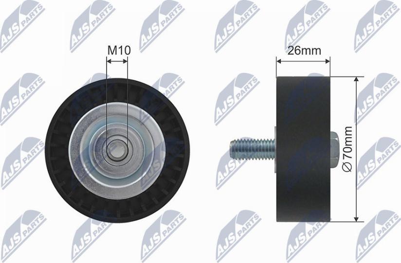 NTY RNK-BM-005 - Galoppino / Guidacinghia, Cinghia Poly-V autozon.pro