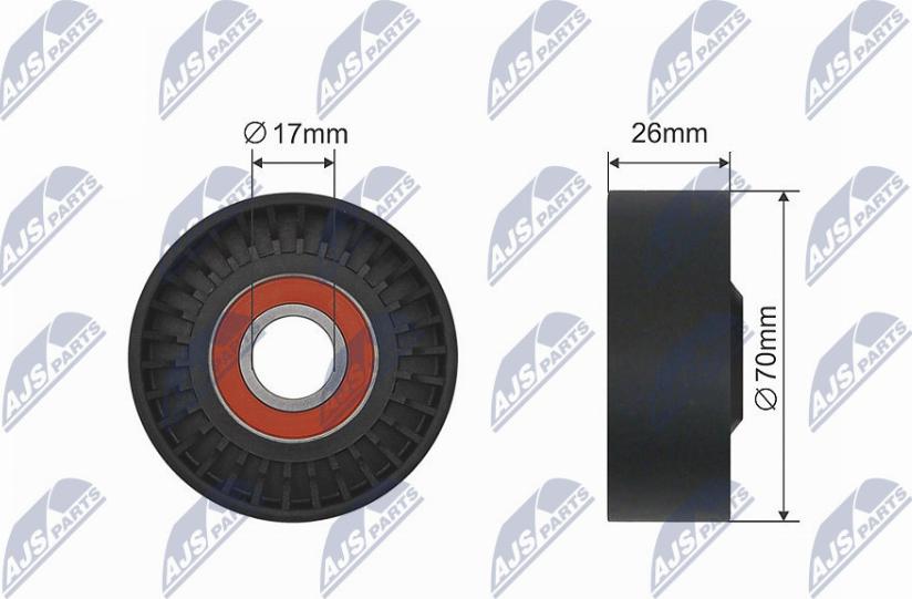 NTY RNK-BM-035 - Rullo tenditore, Cinghia trapezoidale autozon.pro