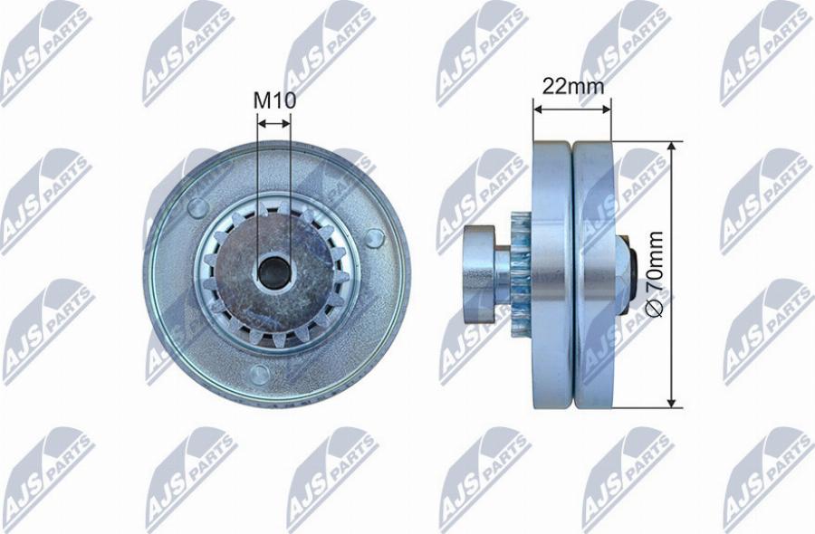 NTY RNK-CH-039 - Galoppino / Guidacinghia, Cinghia Poly-V autozon.pro