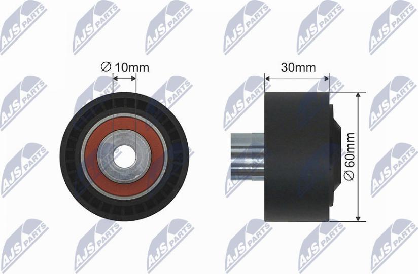 NTY RNK-CT-040 - Rullo tenditore, Cinghia trapezoidale autozon.pro