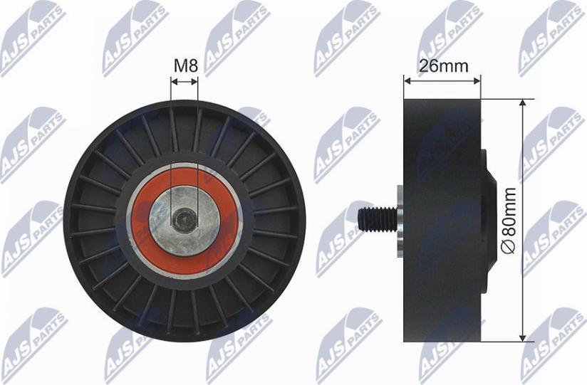 NTY RNK-CT-036 - Rullo tenditore, Cinghia trapezoidale autozon.pro