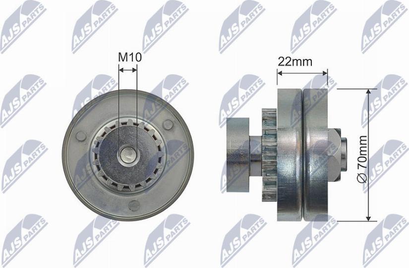 NTY RNK-DW-009 - Galoppino / Guidacinghia, Cinghia Poly-V autozon.pro