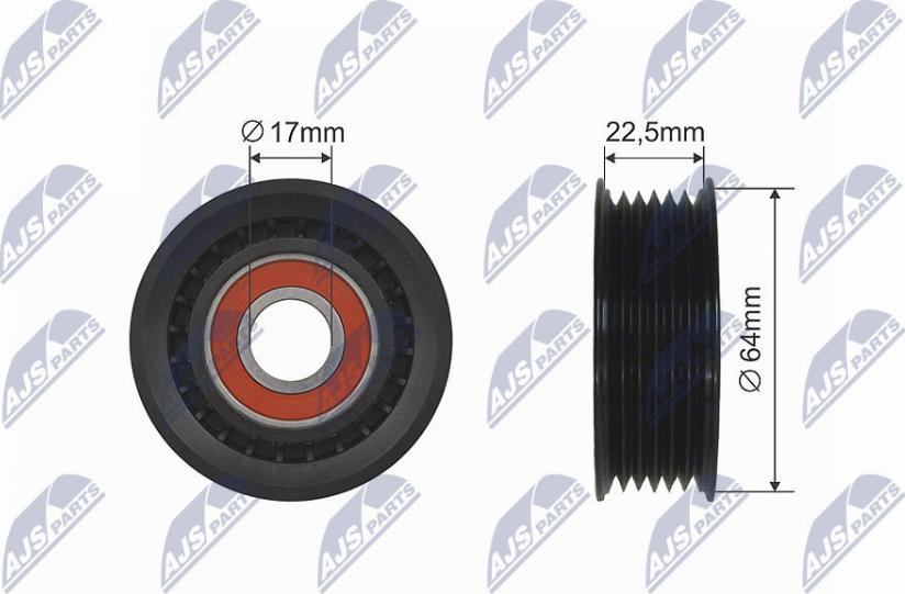 NTY RNK-DW-007 - Rullo tenditore, Cinghia trapezoidale autozon.pro