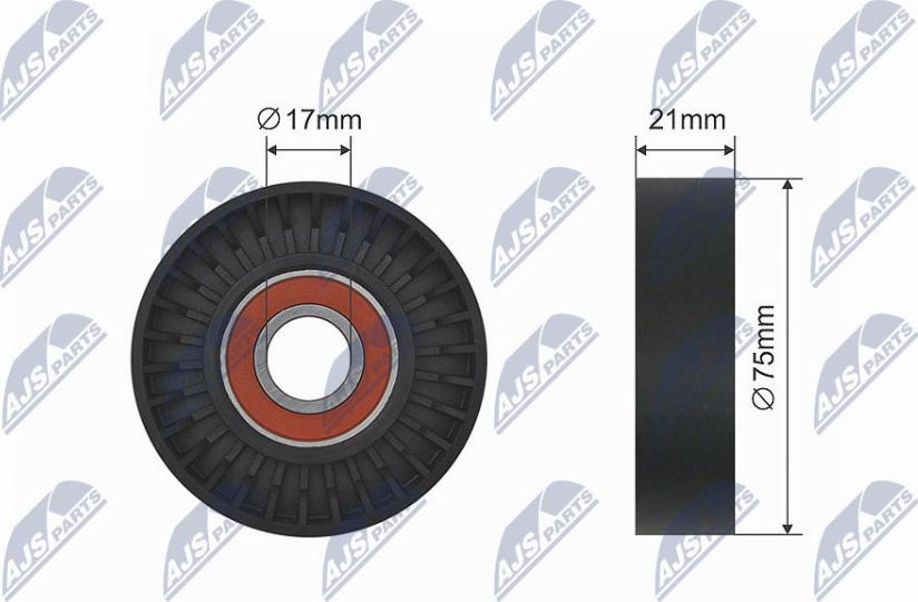 NTY RNK-FR-049 - Rullo tenditore, Cinghia trapezoidale autozon.pro