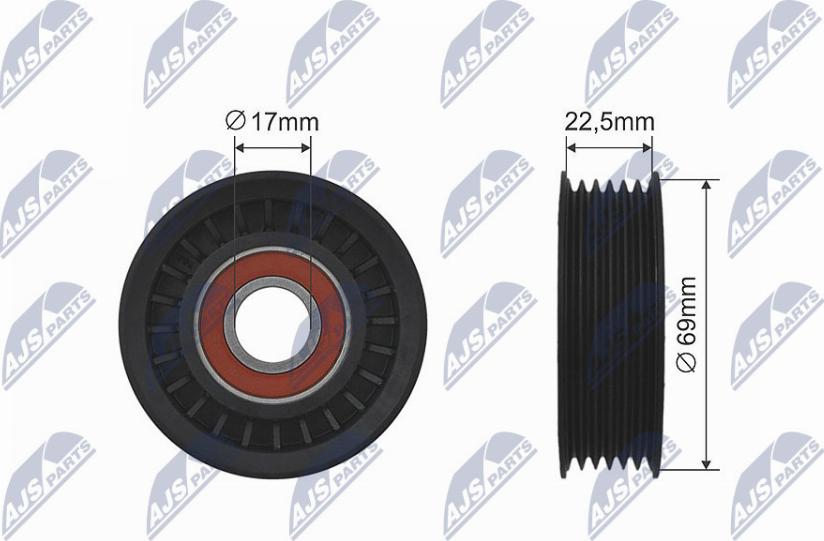 NTY RNK-FR-046 - Rullo tenditore, Cinghia trapezoidale autozon.pro