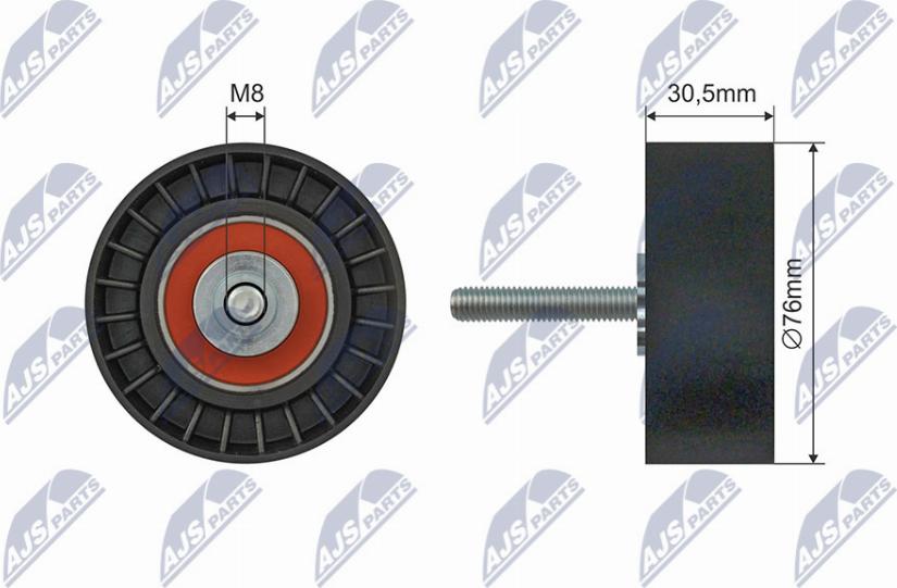 NTY RNK-FR-059 - Galoppino / Guidacinghia, Cinghia Poly-V autozon.pro